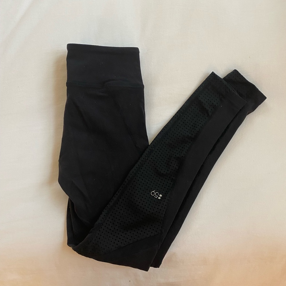 Splits 59 black perforated leggings